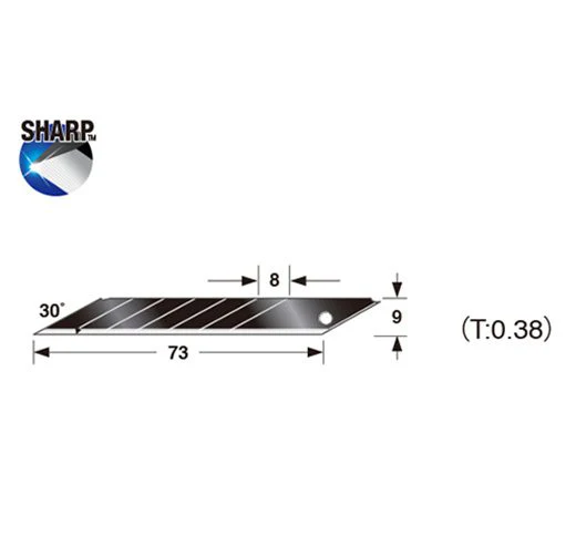 Tajima CB39RBH, Premium Cutter Series, 30゜Acute Angle Razar Black Blade™, 7-point, 10-blade, hard case - Image 2