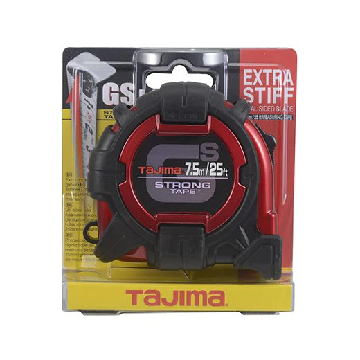 Tajima GS-25/7.5MBW, GS-Lock, standard & metric scale 25ft / 7.5m x 1 1/16 inch steel blade - Image 5