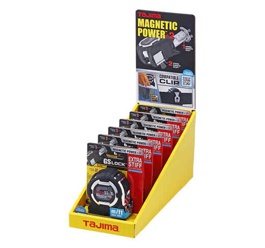 Tajima GS-SC16/5MBW, GS-LOCK, 16ft/5m x 1in strong tape & MAGNETIC POWER x 2 with COMPATIBLE CLIP - Image 7