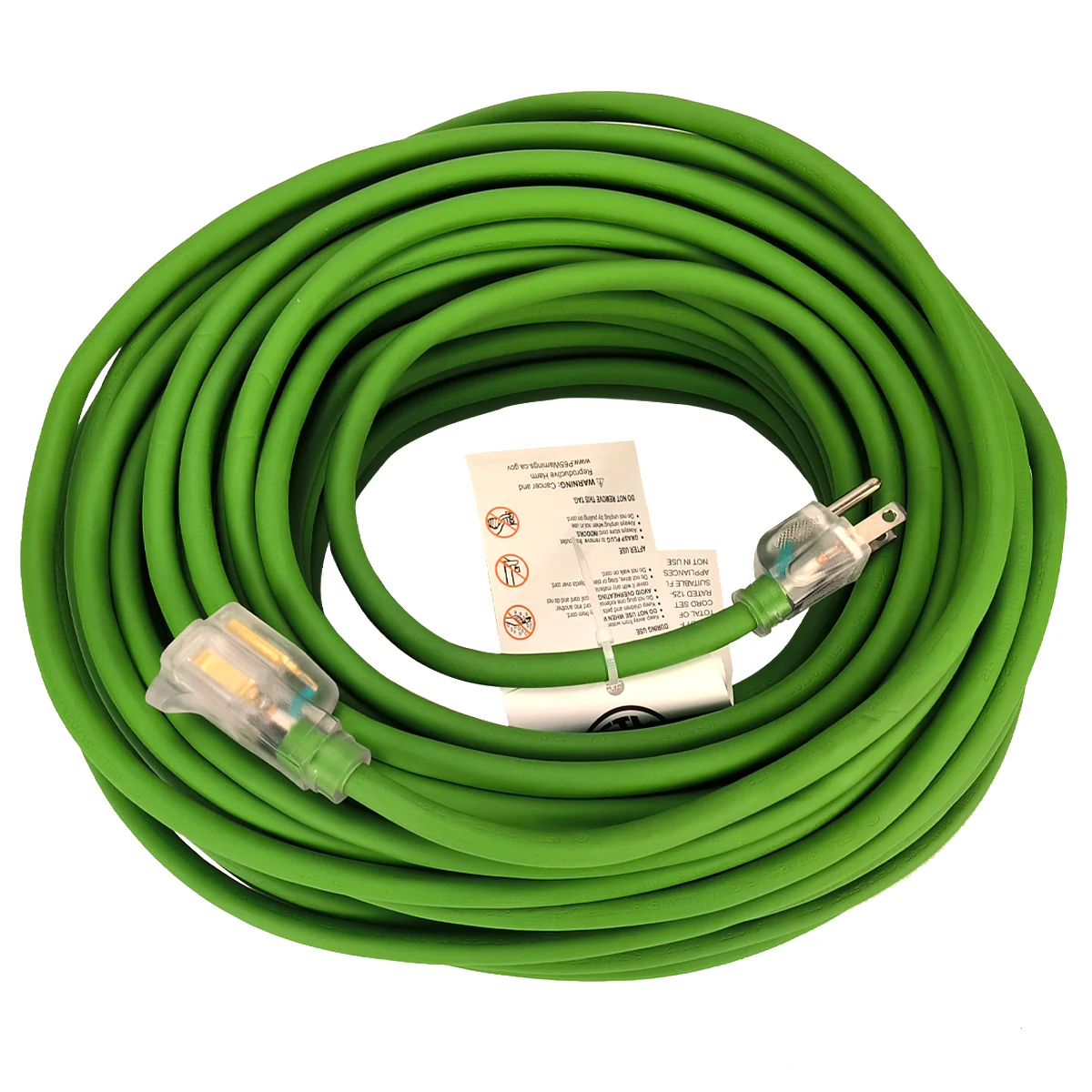 Toolway 140015, Extension Cord Outdoor SJEOW 14/3 Lighted Single Tap Green 100ft/30.48m - Image 2