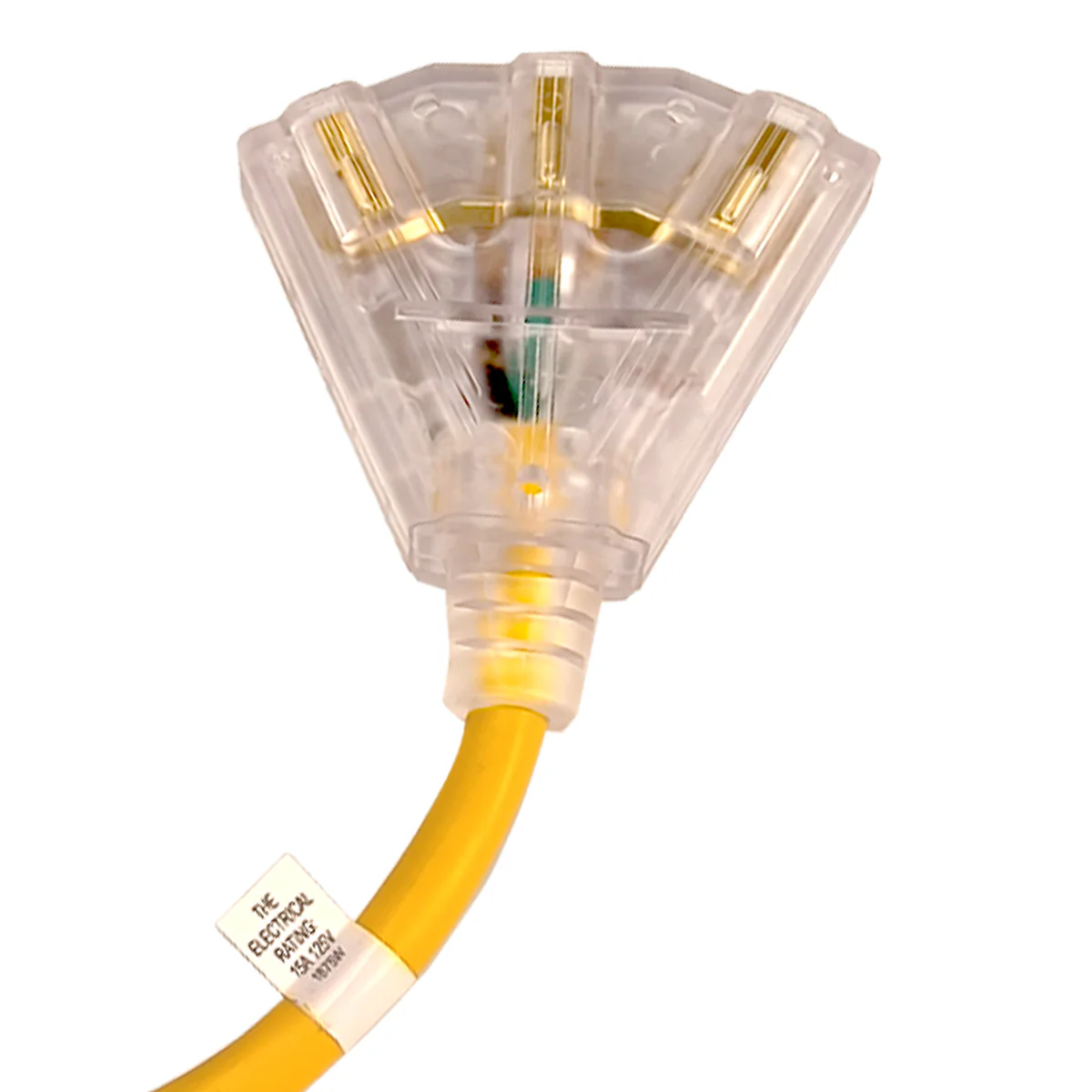 Toolway 140022, Extension Cord In-line GFCI 12/3 w/Manual Reset 3-Tap 2ft - Image 2