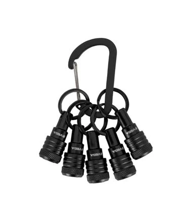 VEGA 5QKCHB,  Keychain Bit Holders Black - 5pc