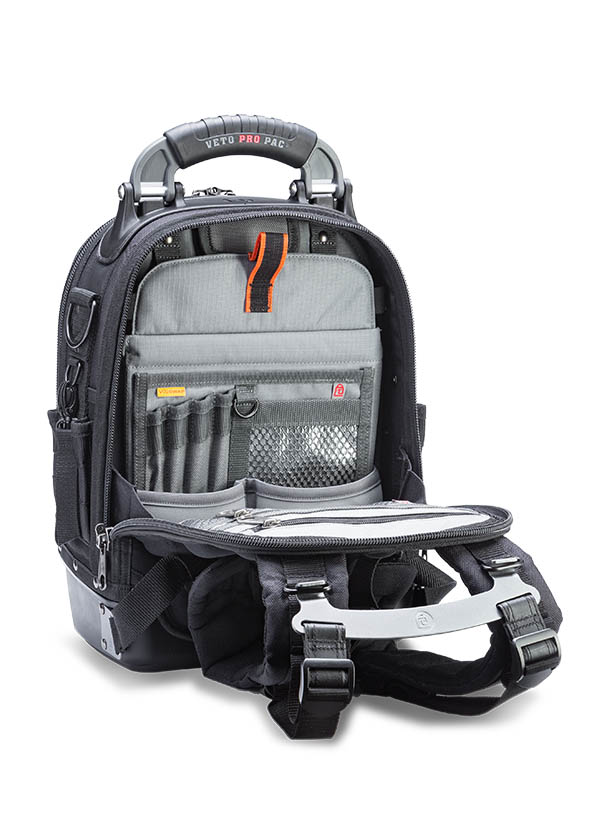 Veto Pro Pac VPP10093 - TECH PAC MC BLACKOUT Medium Compact Tool Backpack - Image 10