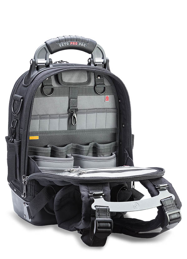 Veto Pro Pac VPP10093 - TECH PAC MC BLACKOUT Medium Compact Tool Backpack - Image 6