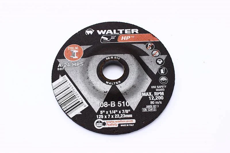 Walter 08B510, 5X1/4 X7/8 HP GR WHEELS