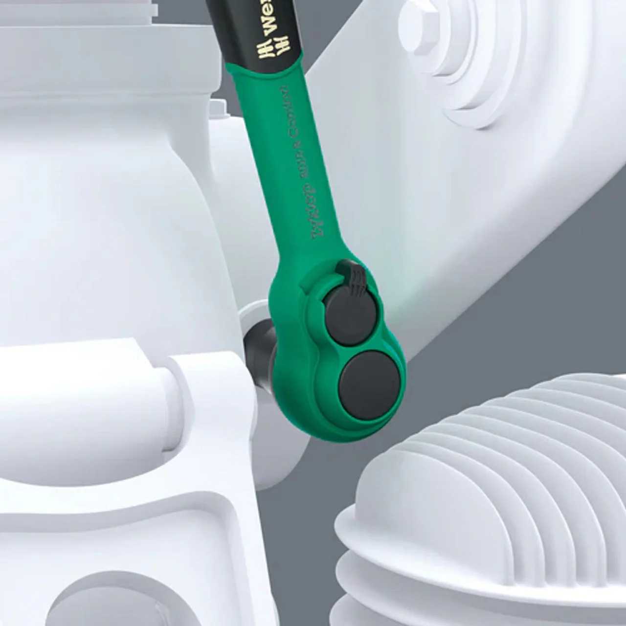 Wera 05005540001, 8010 B Zyklop Comfort Ratchet, with reversing lever, with 3/8" drive, 3/8" x 230 mm - Image 3