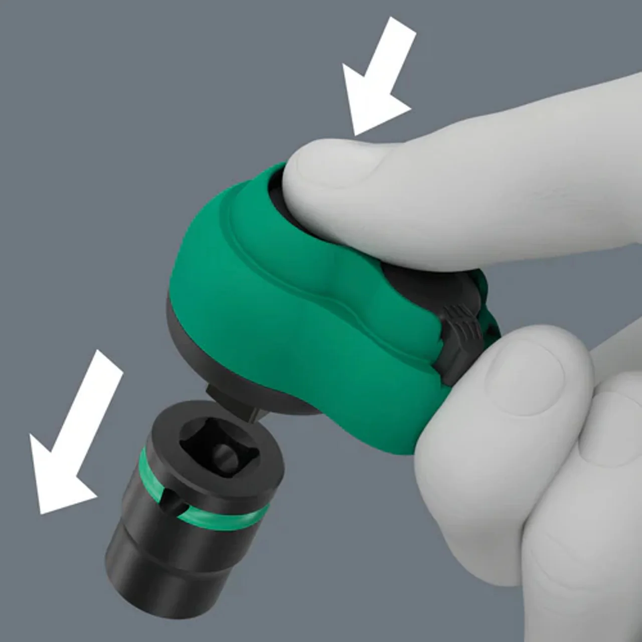 Wera 05005540001, 8010 B Zyklop Comfort Ratchet, with reversing lever, with 3/8" drive, 3/8" x 230 mm - Image 6