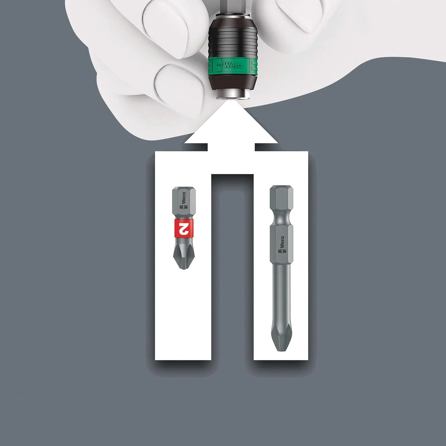Wera 05051066001, Kraftform Kompakt 838 RA-R M Imperial Set 1, 15 pieces - Image 6