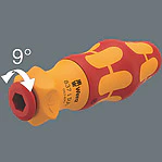 Wera 05057490001, 837 i RA Kraftform blade-holding handle with ratchet functionality, 9 x 115 mm - Image 2