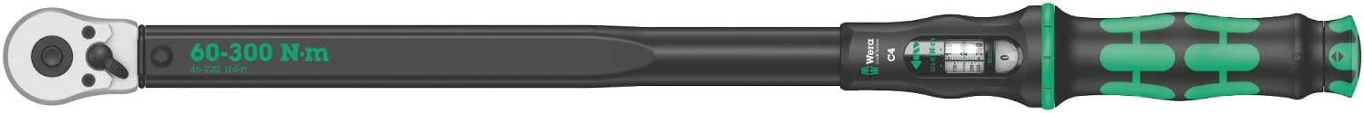 Wera 05075623001, CLICK-TORQUE C 4 TORQUE WRENCH WITH REVERSIBLE RATCHET, 60-300 NM, 1/2" X 60-300 NM