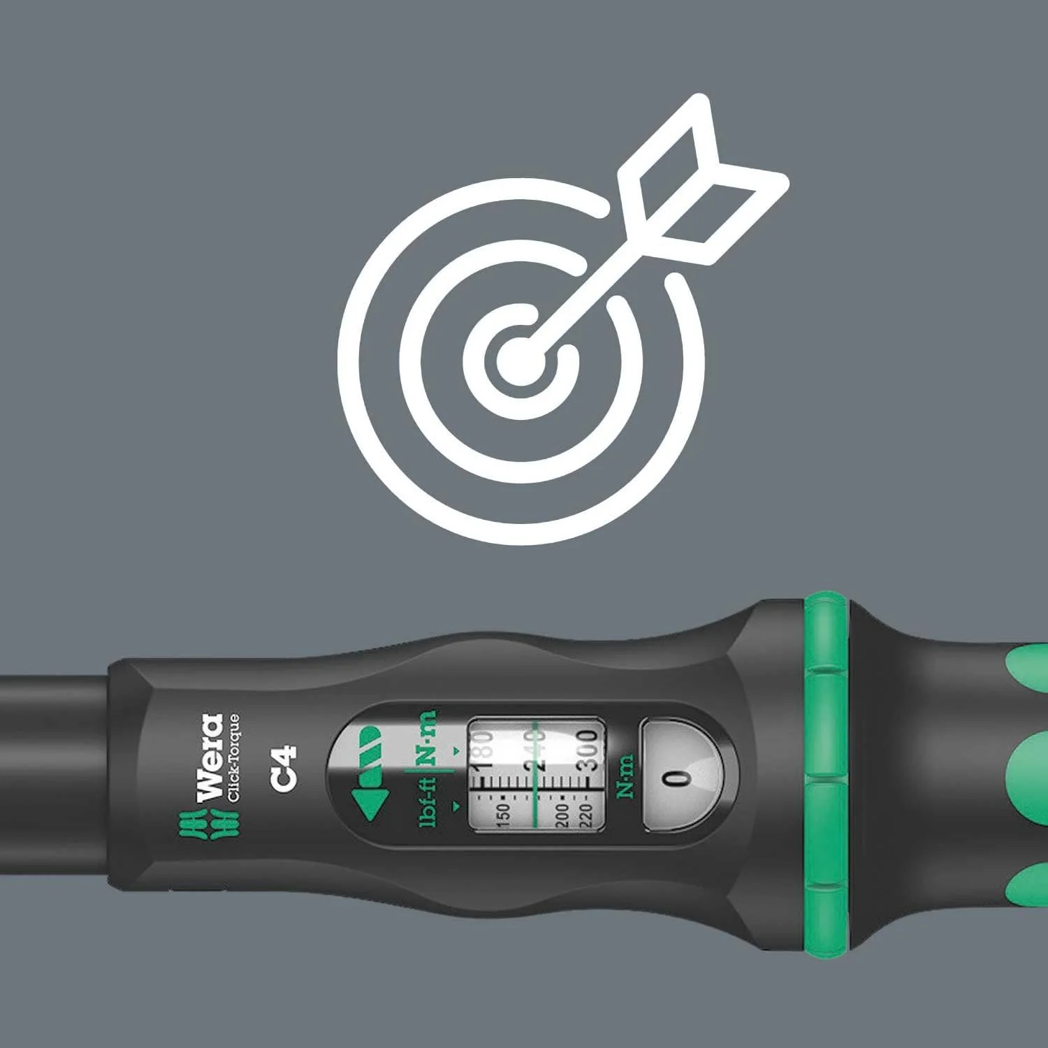 Wera 05075623001, CLICK-TORQUE C 4 TORQUE WRENCH WITH REVERSIBLE RATCHET, 60-300 NM, 1/2" X 60-300 NM - Image 4