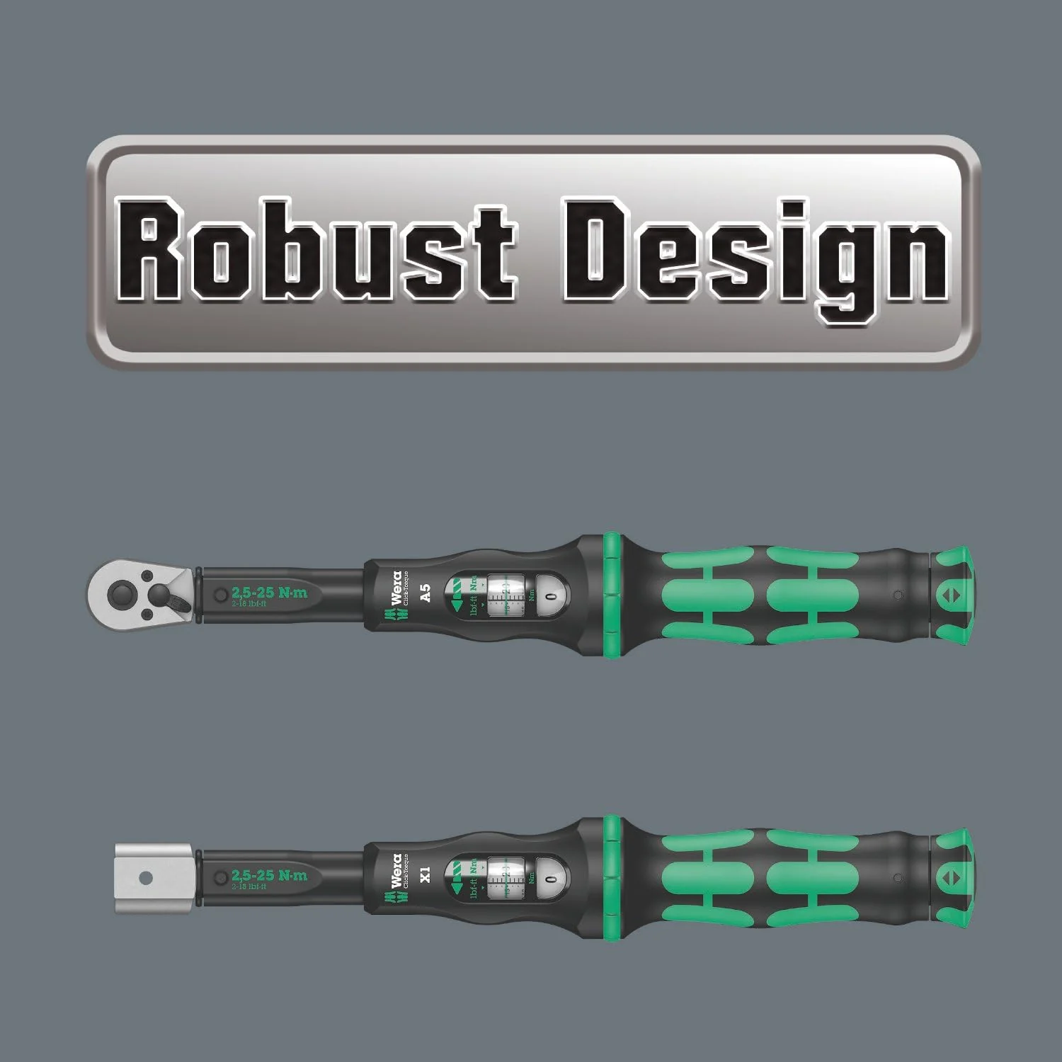 Wera 05075623001, CLICK-TORQUE C 4 TORQUE WRENCH WITH REVERSIBLE RATCHET, 60-300 NM, 1/2" X 60-300 NM - Image 8