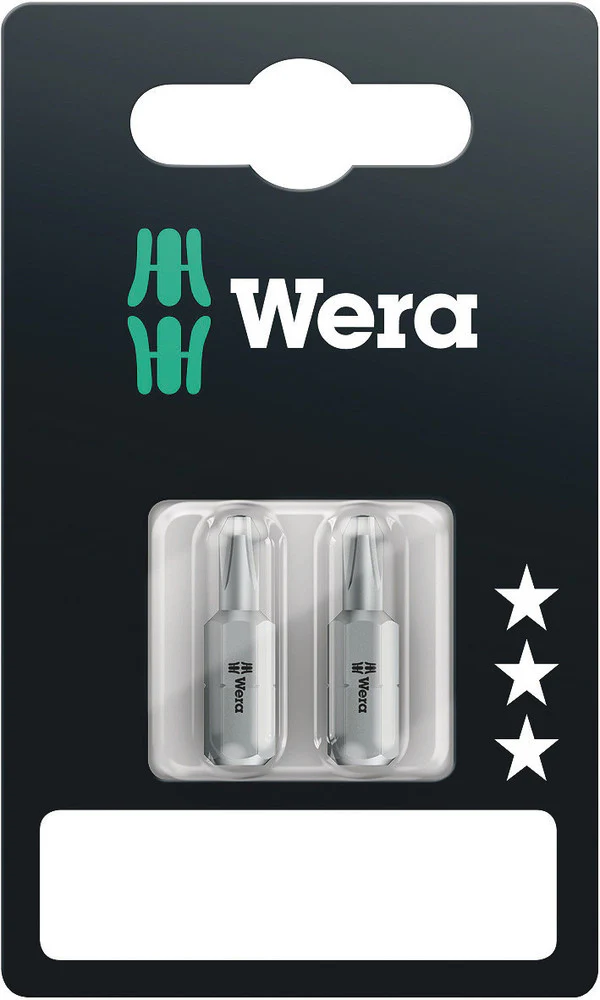 Wera 05135005001, 851/1 RZ SB BITS, PH 2 X 25 MM, 2 PIECES